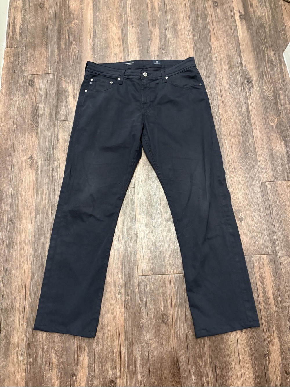 AG Adriano Goldschmied Navy Blue The Graduate Tailored Pants